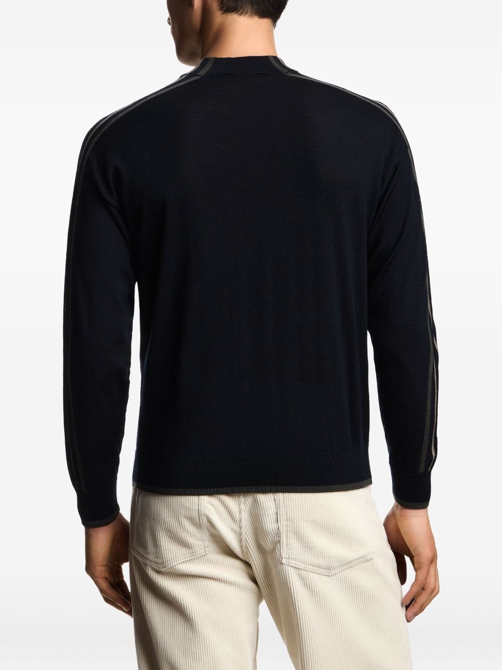 stripe-detail sweater - 4
