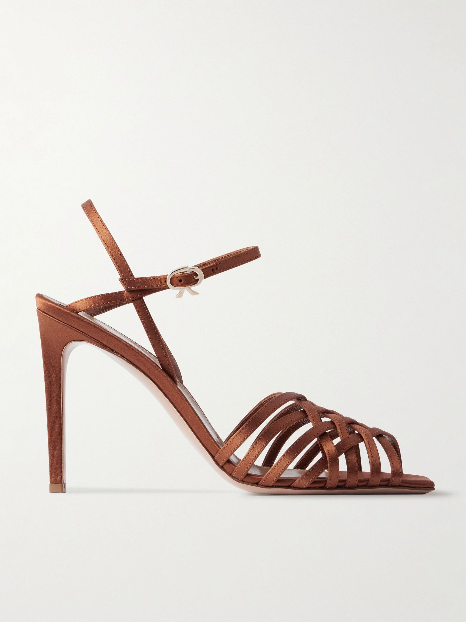 Kerry 95 satin sandals Orange - 1