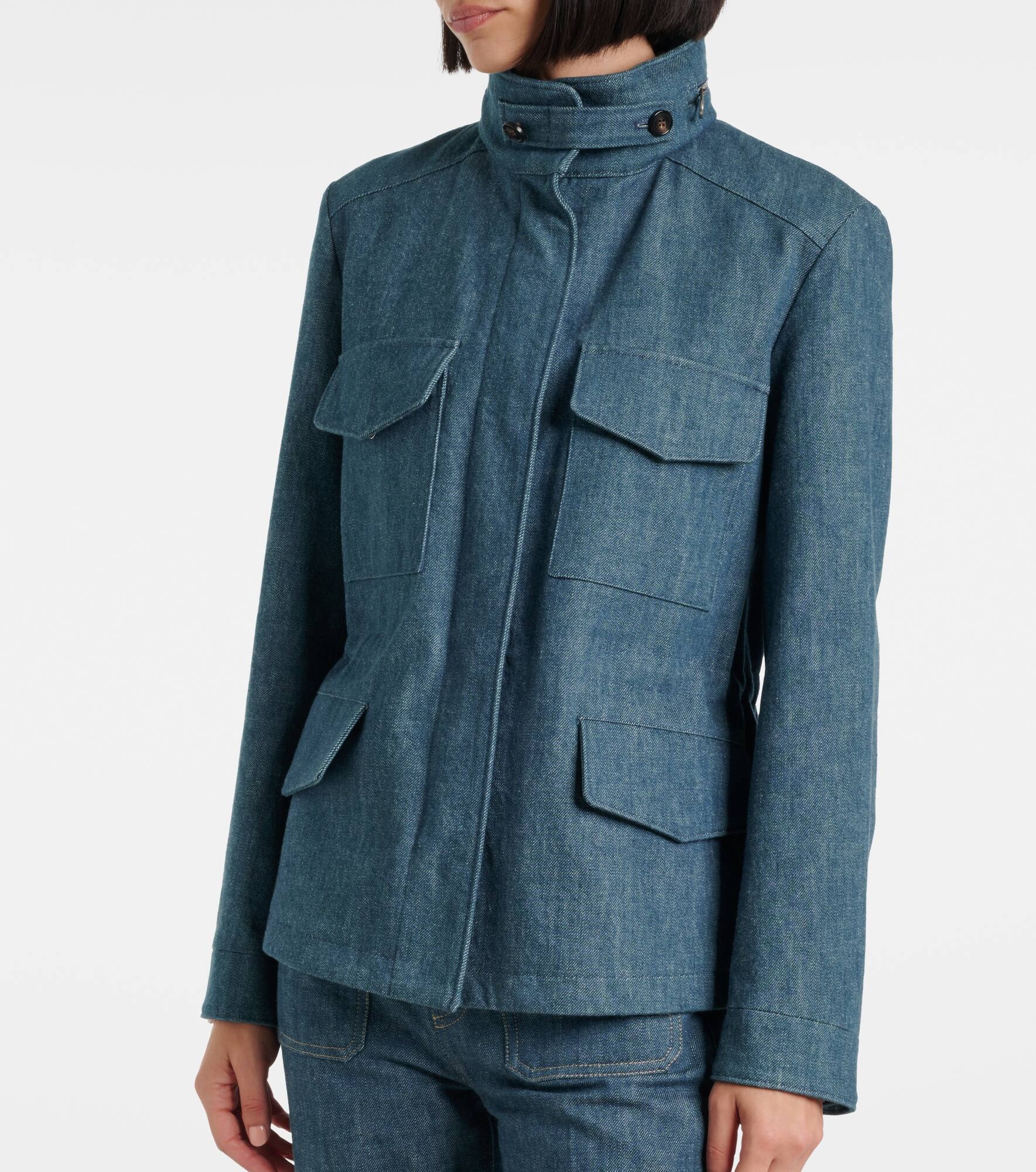 Traveller Mini denim field jacket - 6