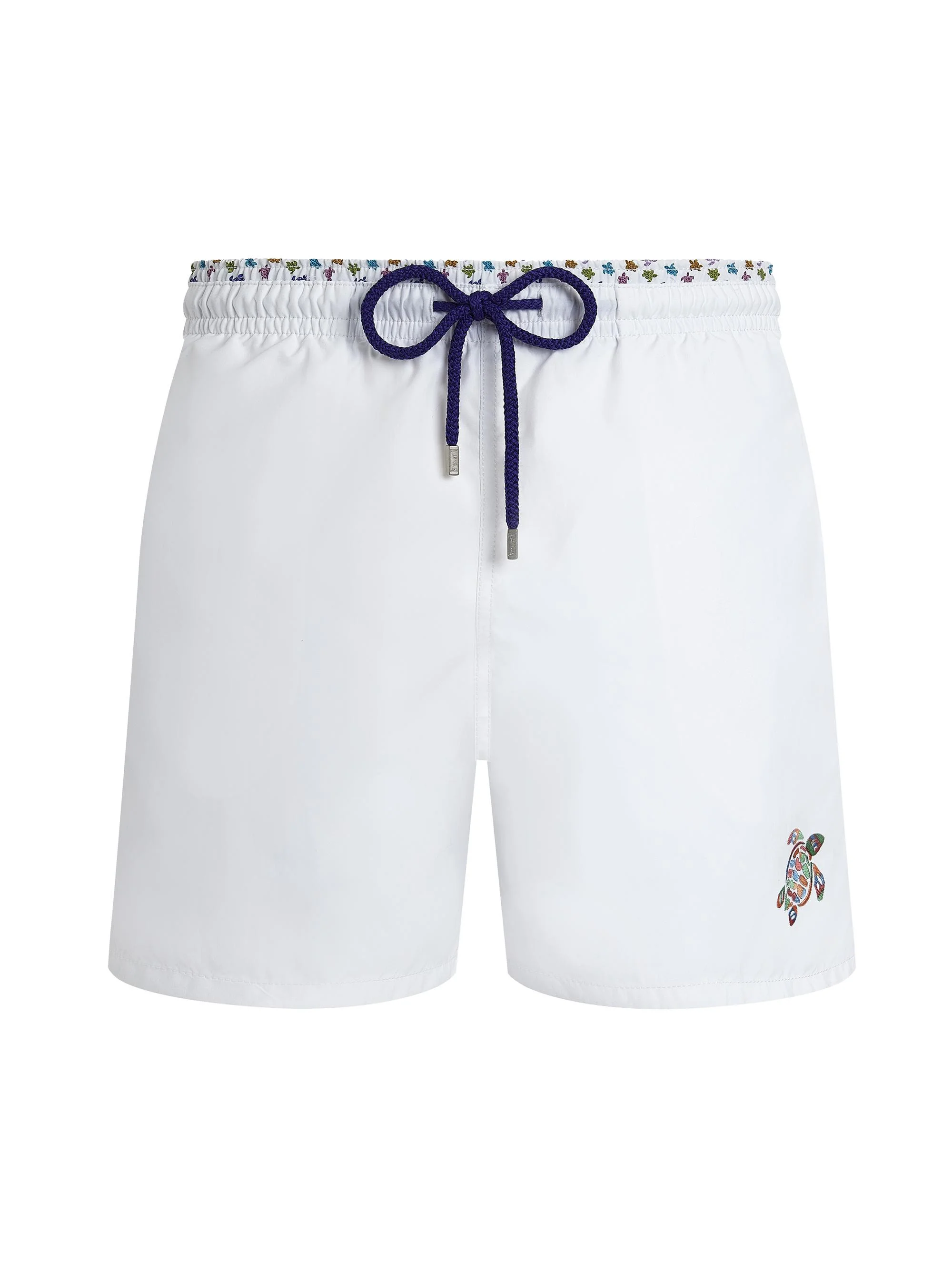 Men's Micro Ronde des Tortues Swim Shorts - White - 1
