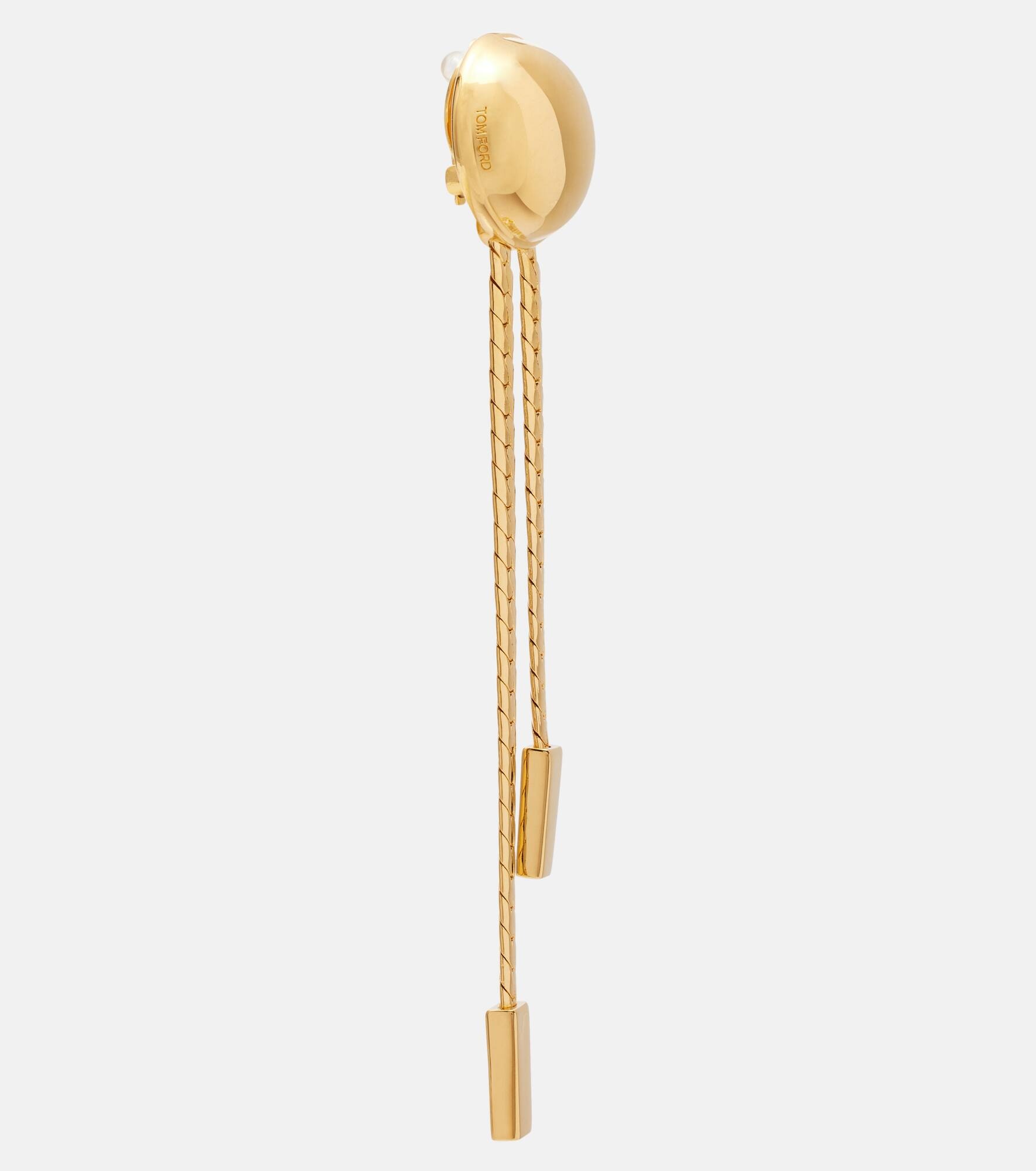 Embellished clip-on earrings - 2