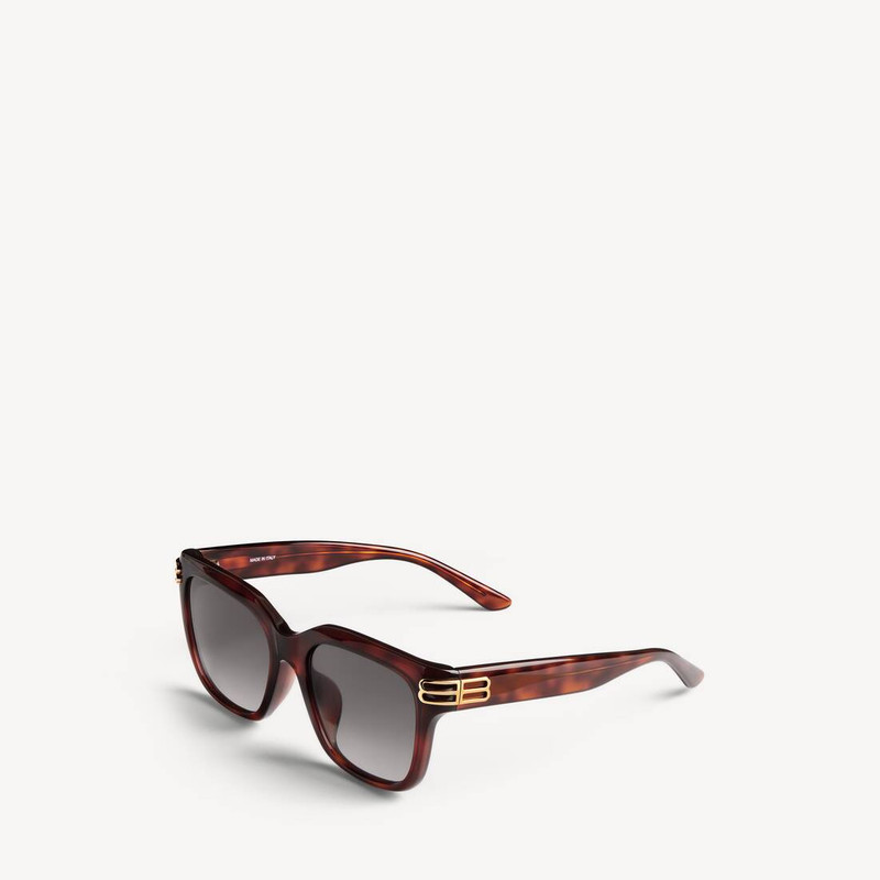 Women's Casino Square Af Sunglasses in Medium Brown Havana 4