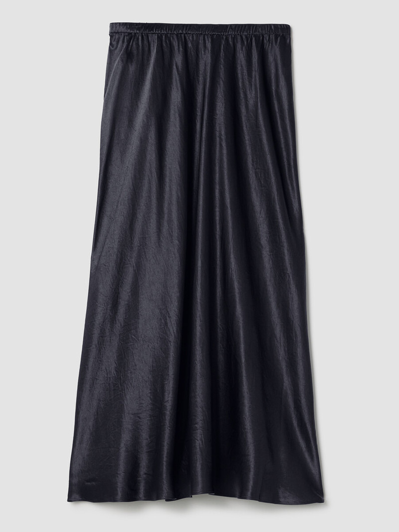 Textured Satin Slip Skirt 1