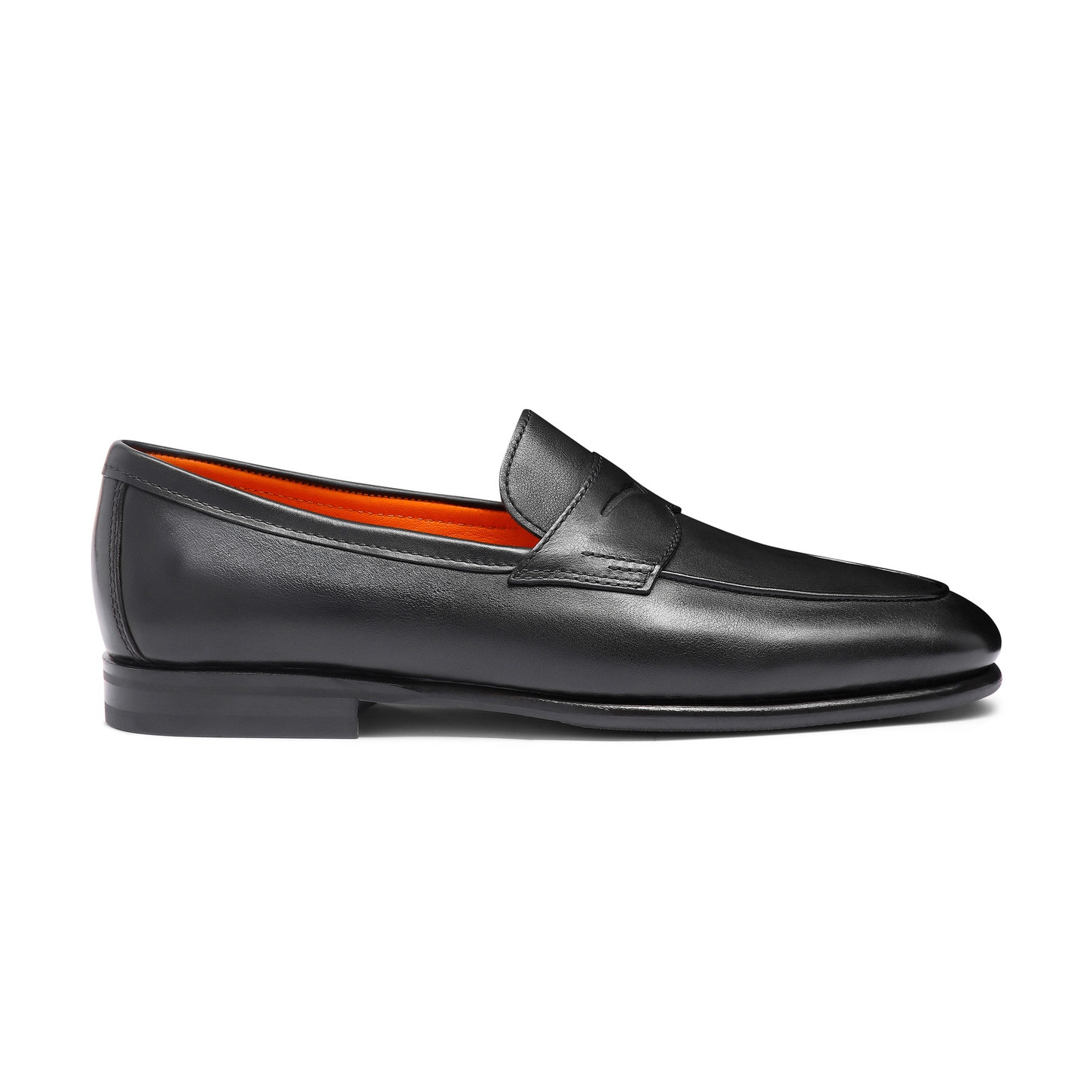 Men's black leather Carlo loafer - 1