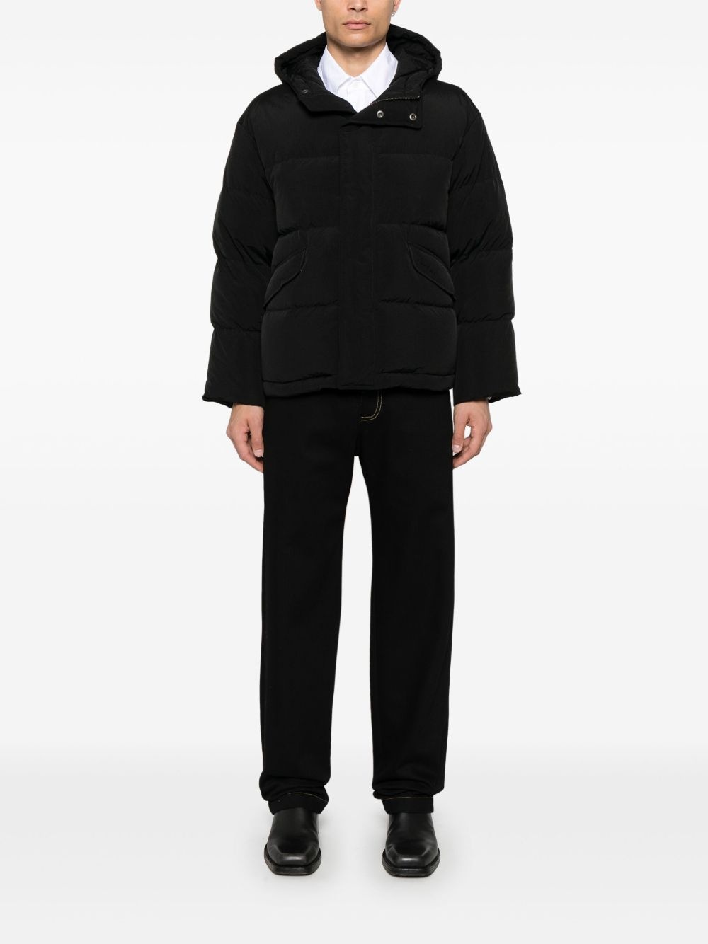hooded puffer jacket - 3