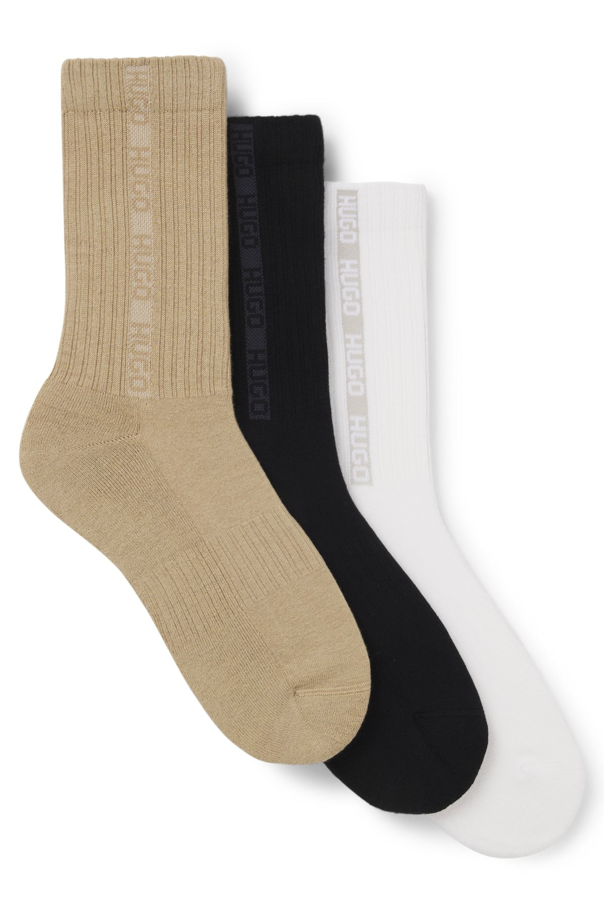 THREE-PACK OF SHORT SOCKS WITH REPEAT-LOGO TAPE - 1