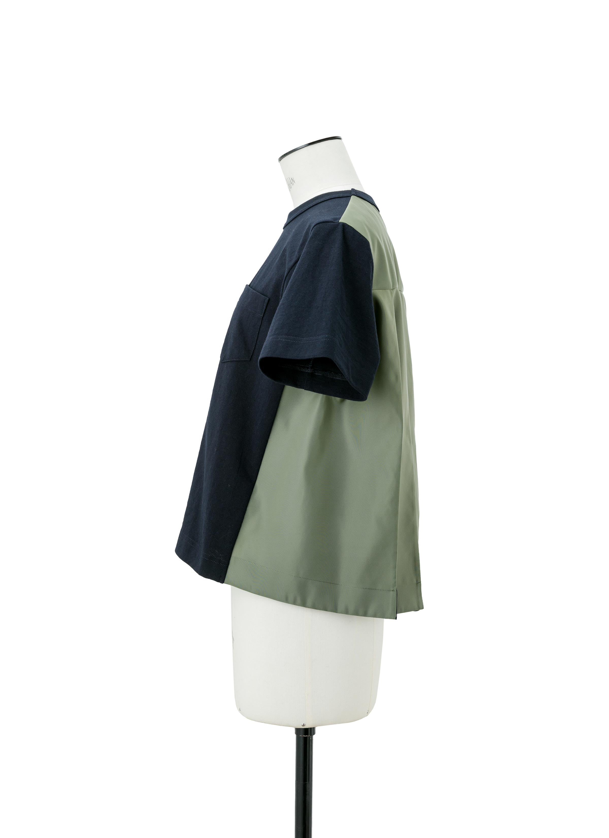 Nylon Twill x Cotton Jersey T-Shirt - 3