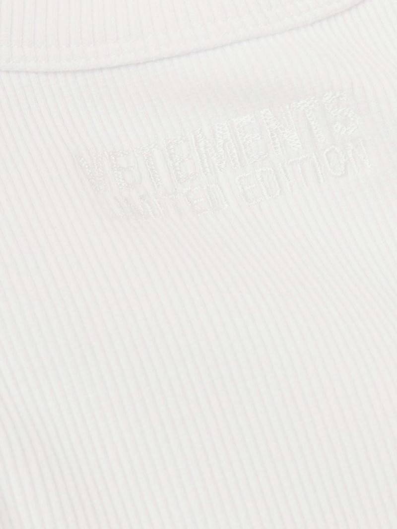 Logo-Embroidered Ribbed Stretch-Cotton Tank Top 5