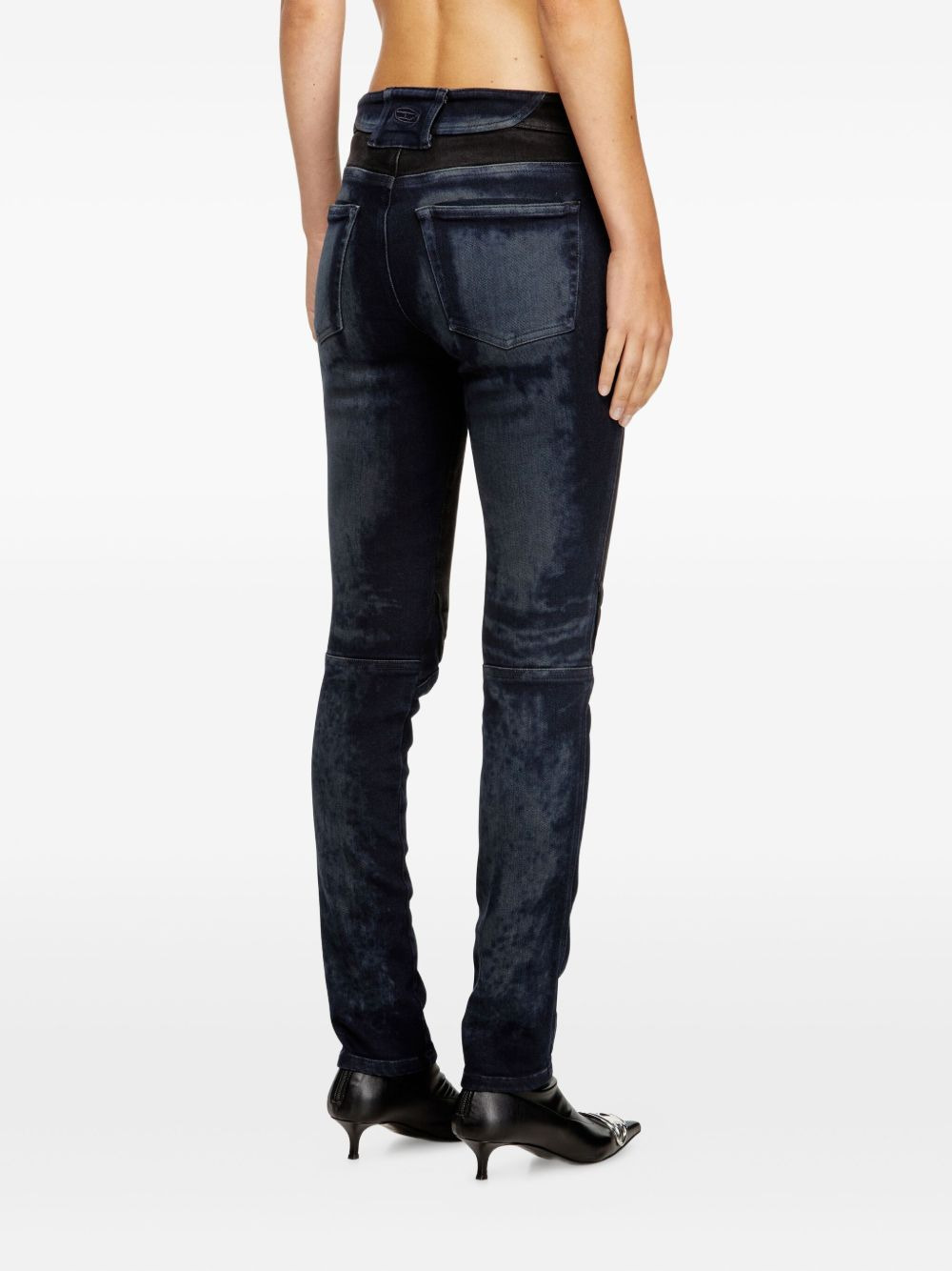 D-Bikee two-tone panelled jeans - 4