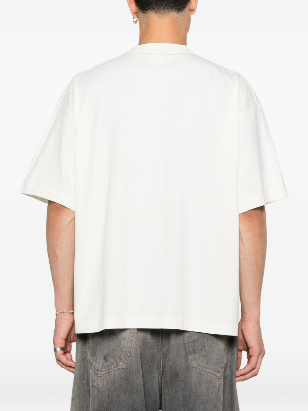 short-sleeve cotton T-shirt - 3