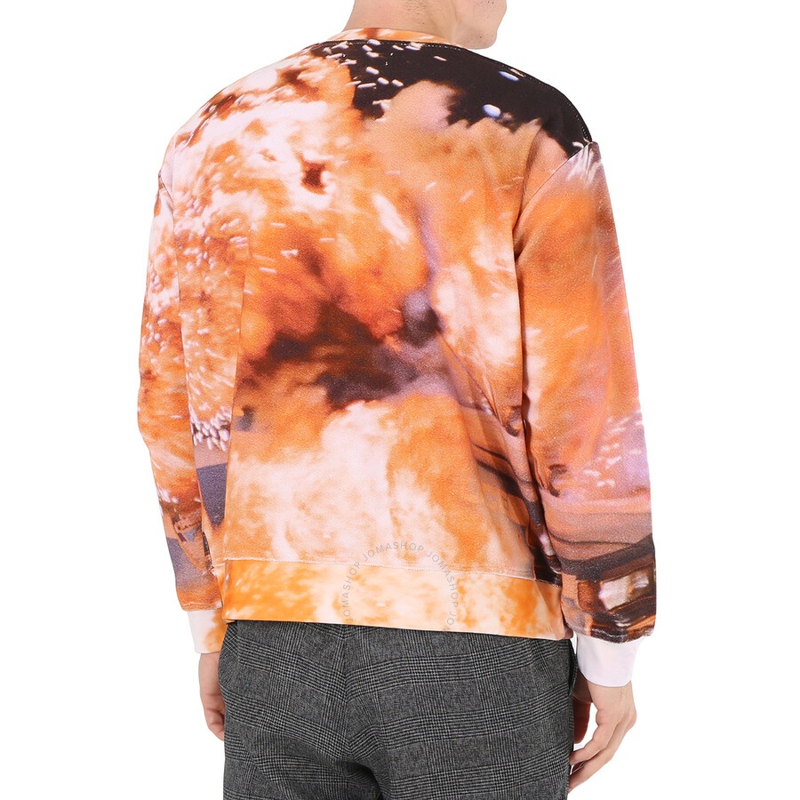 424 Men's Explosion Print Long-sleeve Cotton Jumper - 3