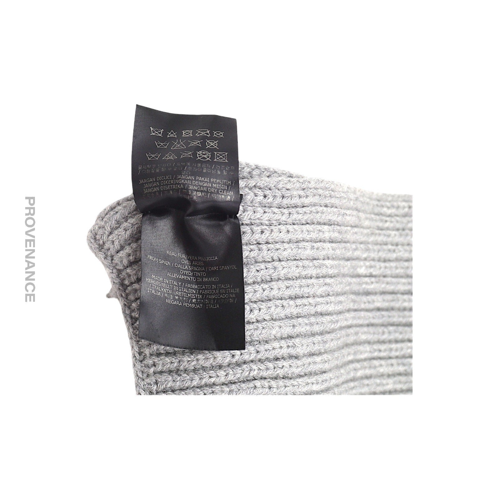 FENDI Eye Monster Wool Scarf - Grey - 12