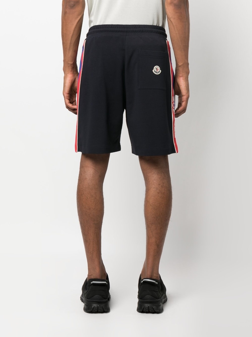 logo-stripe track shorts - 4