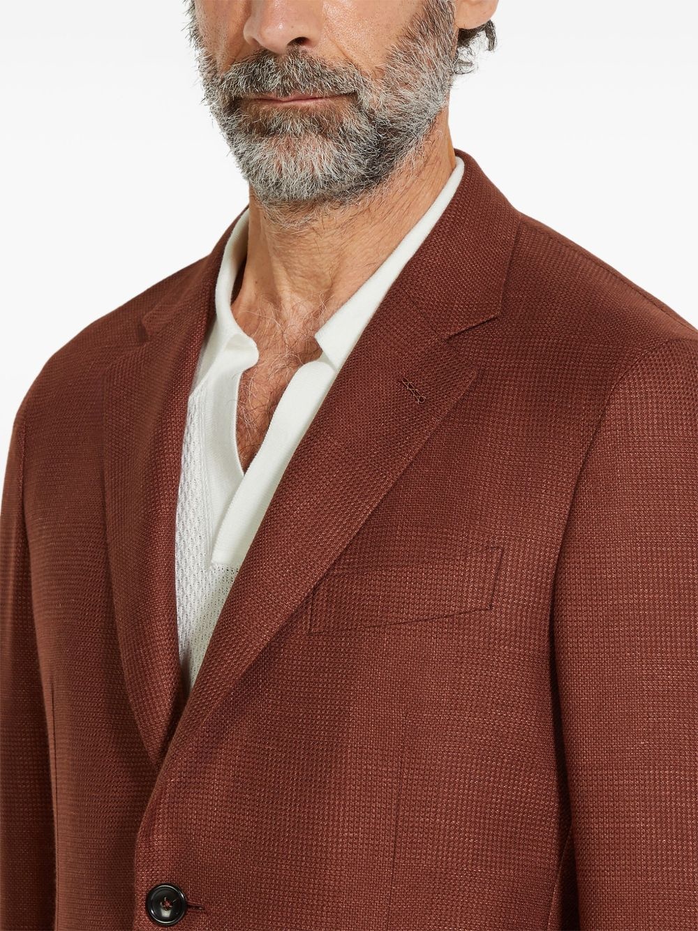 cashmere-blend blazer - 5