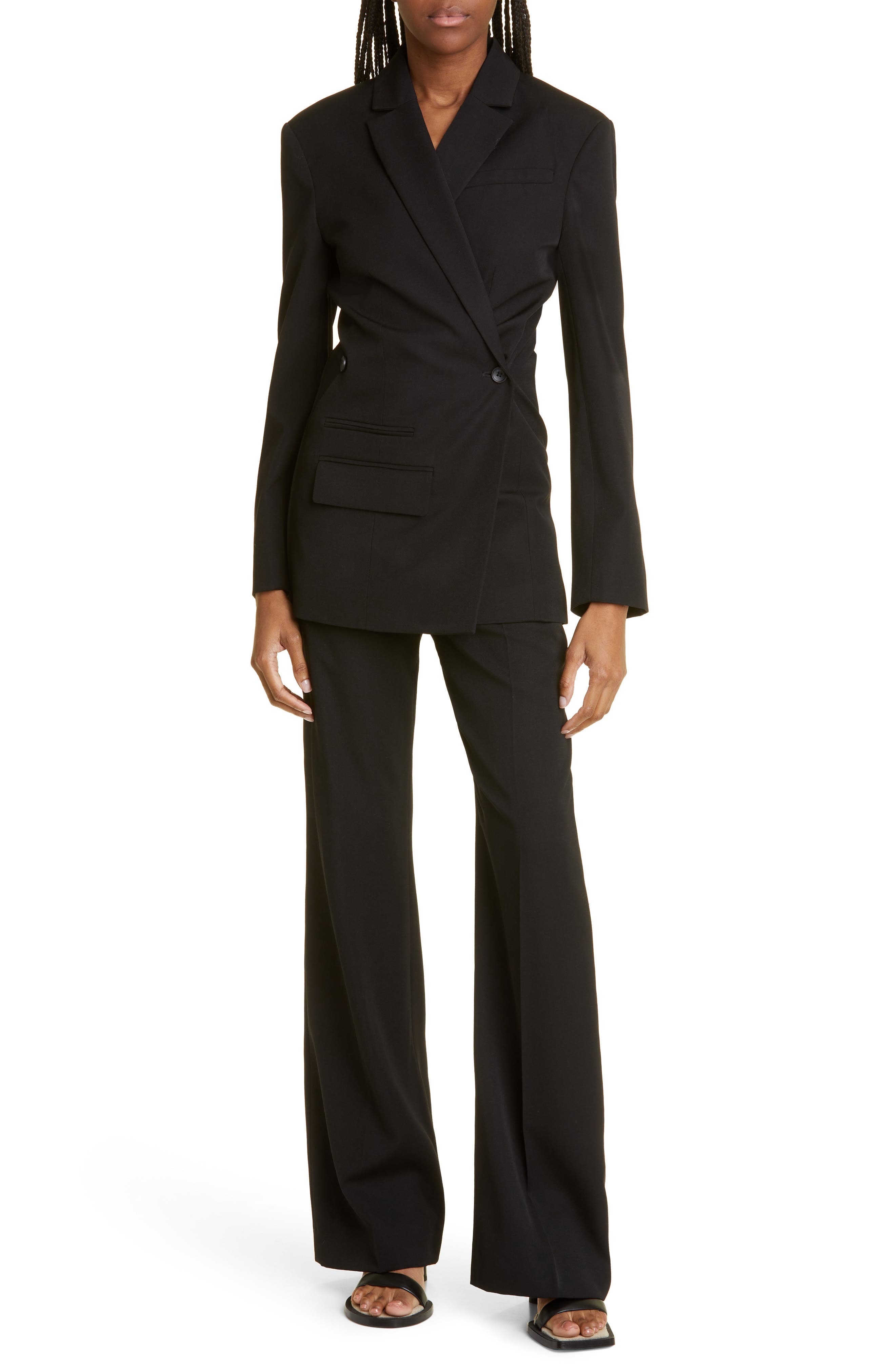 Tibau Cross Button Virgin Wool Jacket - 2