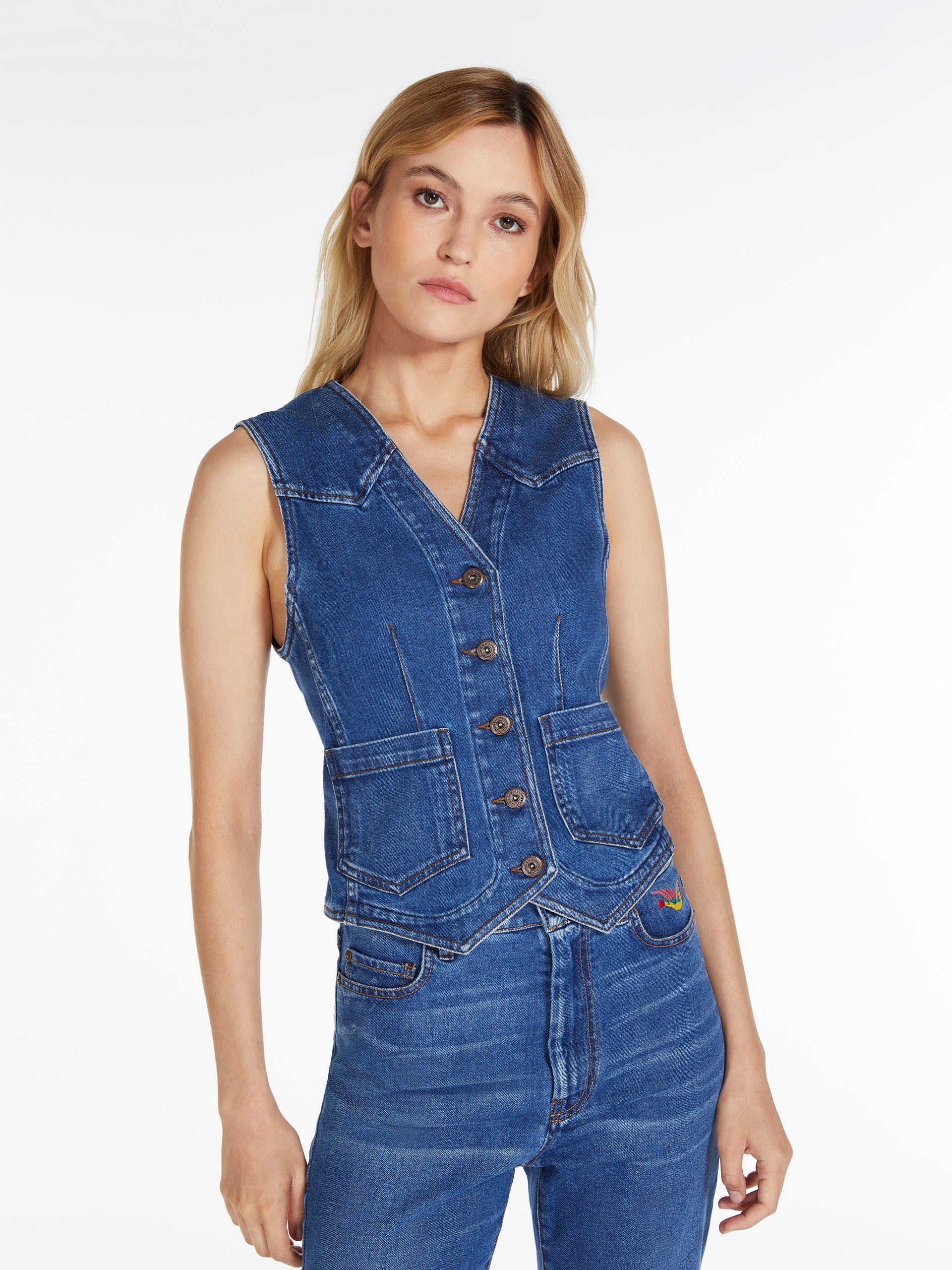 BOLIVIA Denim gilet - 5