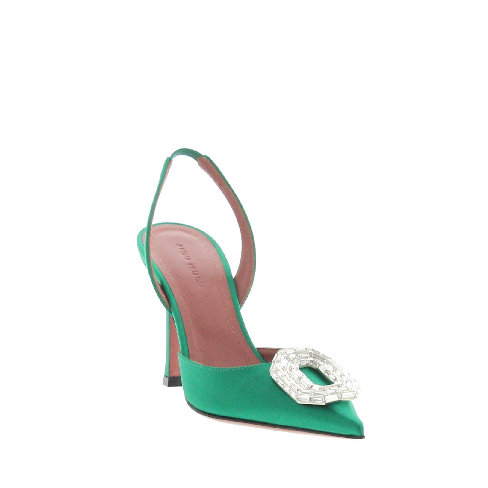 Amina Muaddi – Camelia Sling 90 Emerald - 2