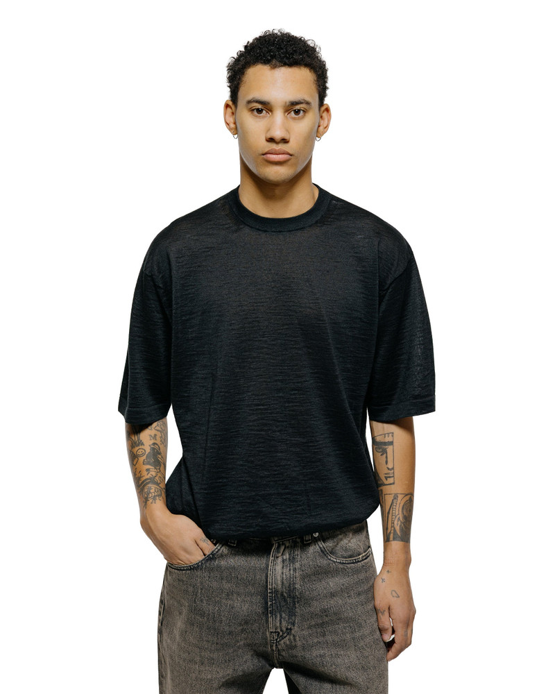 BATONER Choma Crew Neck S/S Black outlook