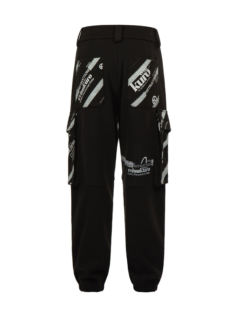 Logo Printed Pannels Cargo Pants 12