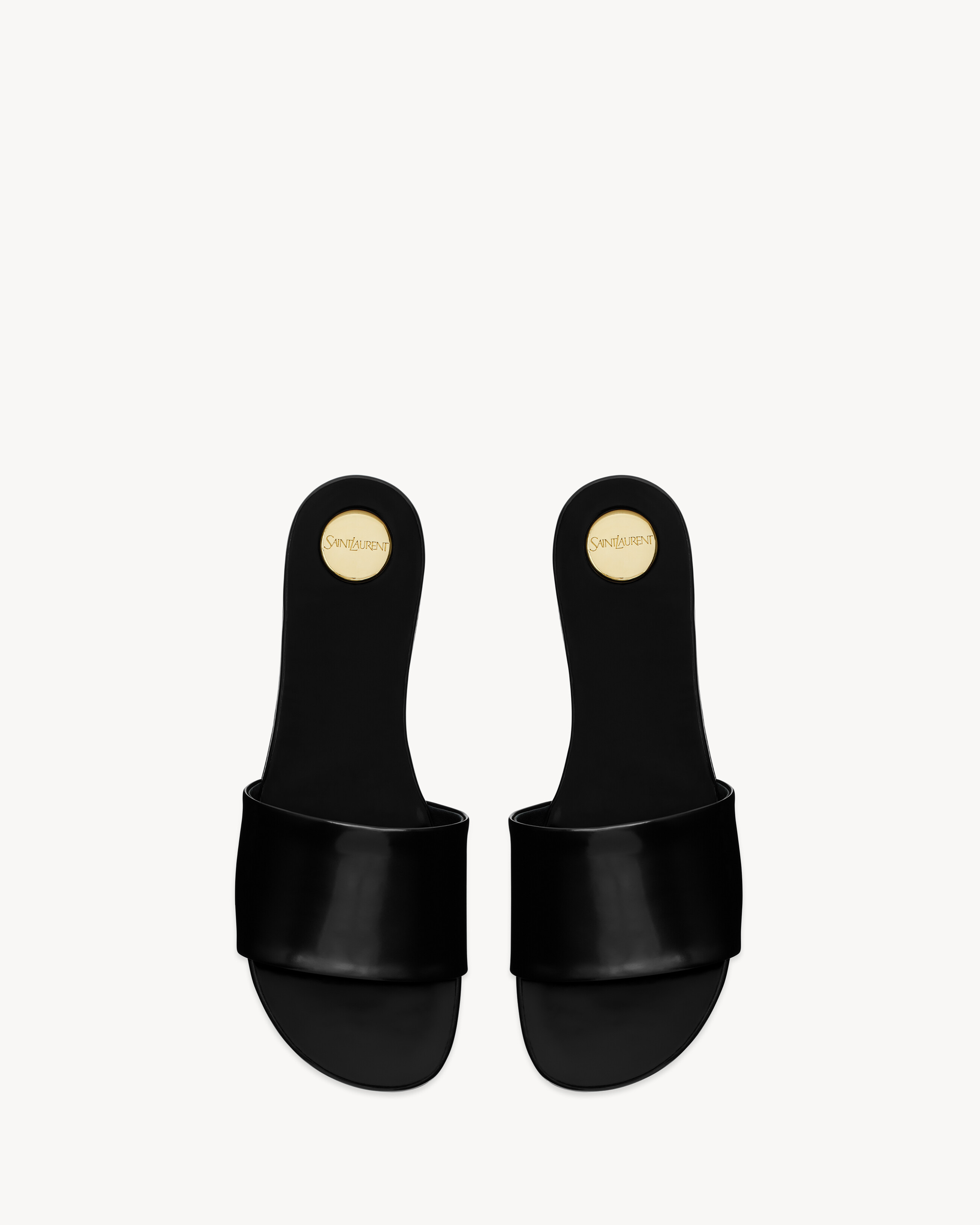 carlyle slides in glazed leather - 1