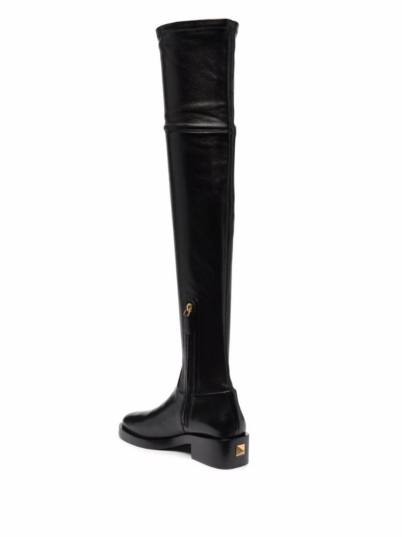 Rockstud thigh-high boots - 3