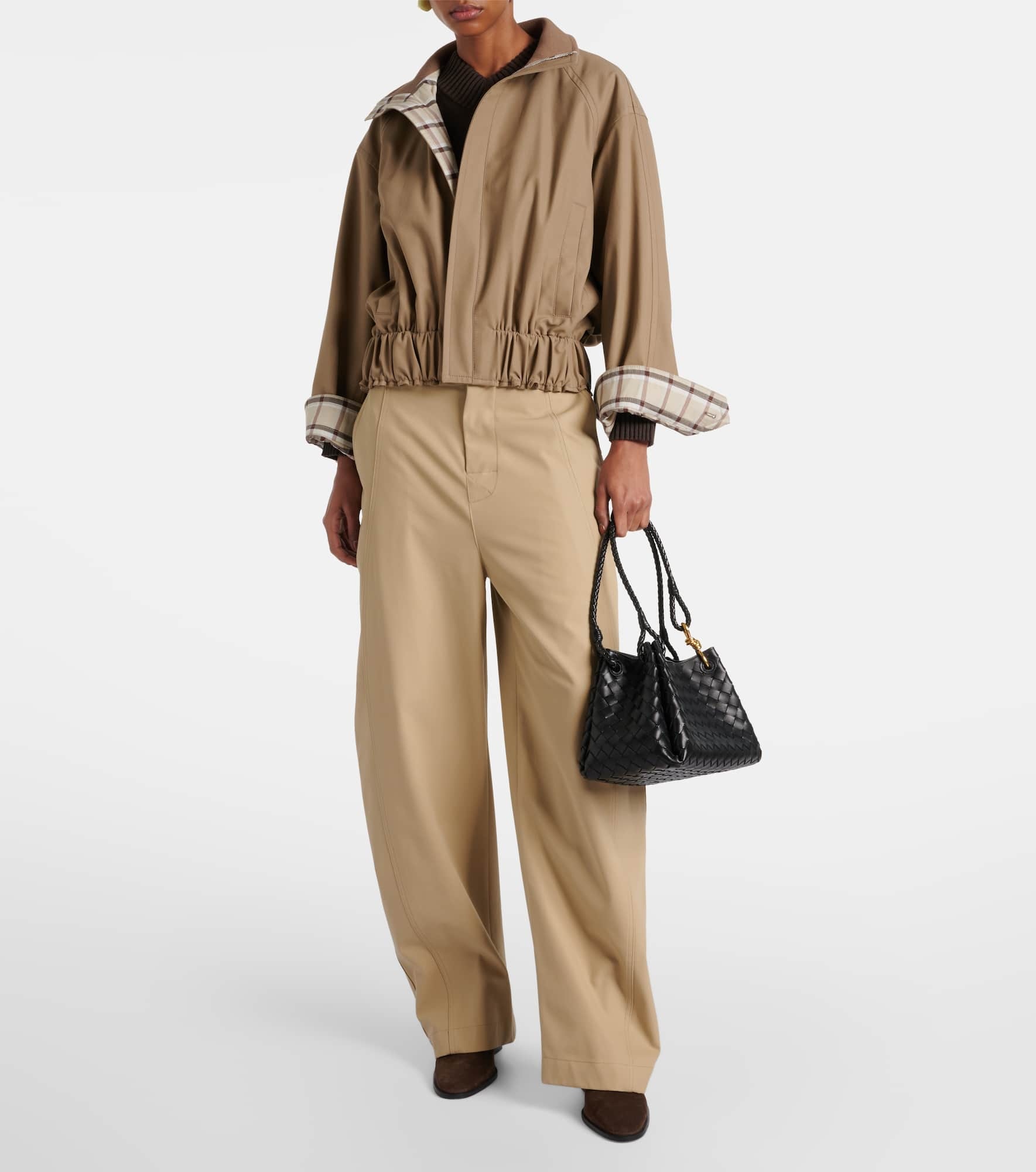 Parachute Medium Intrecciato leather tote bag - 5