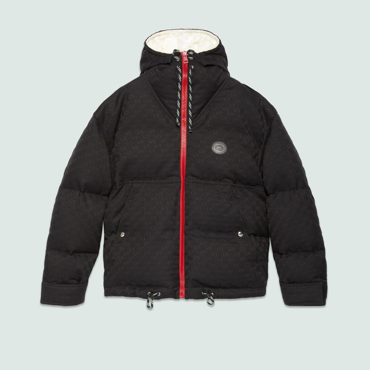 GG cotton canvas puffer jacket - 1