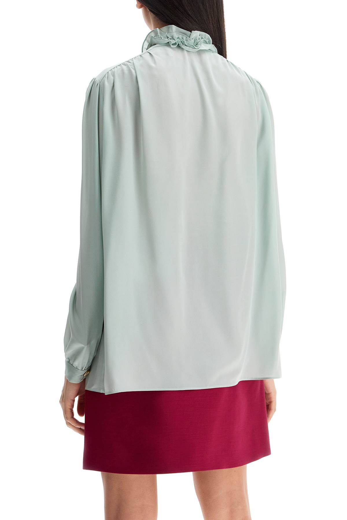 Valentino Garavani silk blouse with bow detail - 3