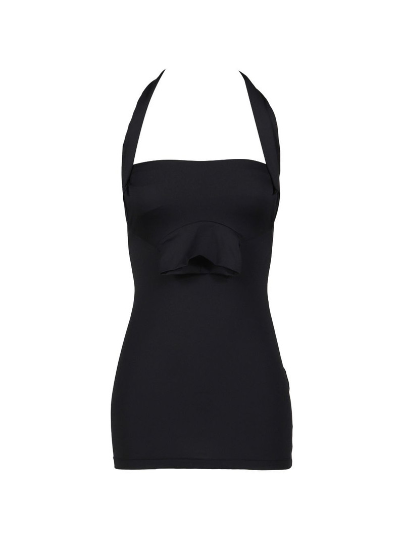 halterneck mini dress 1