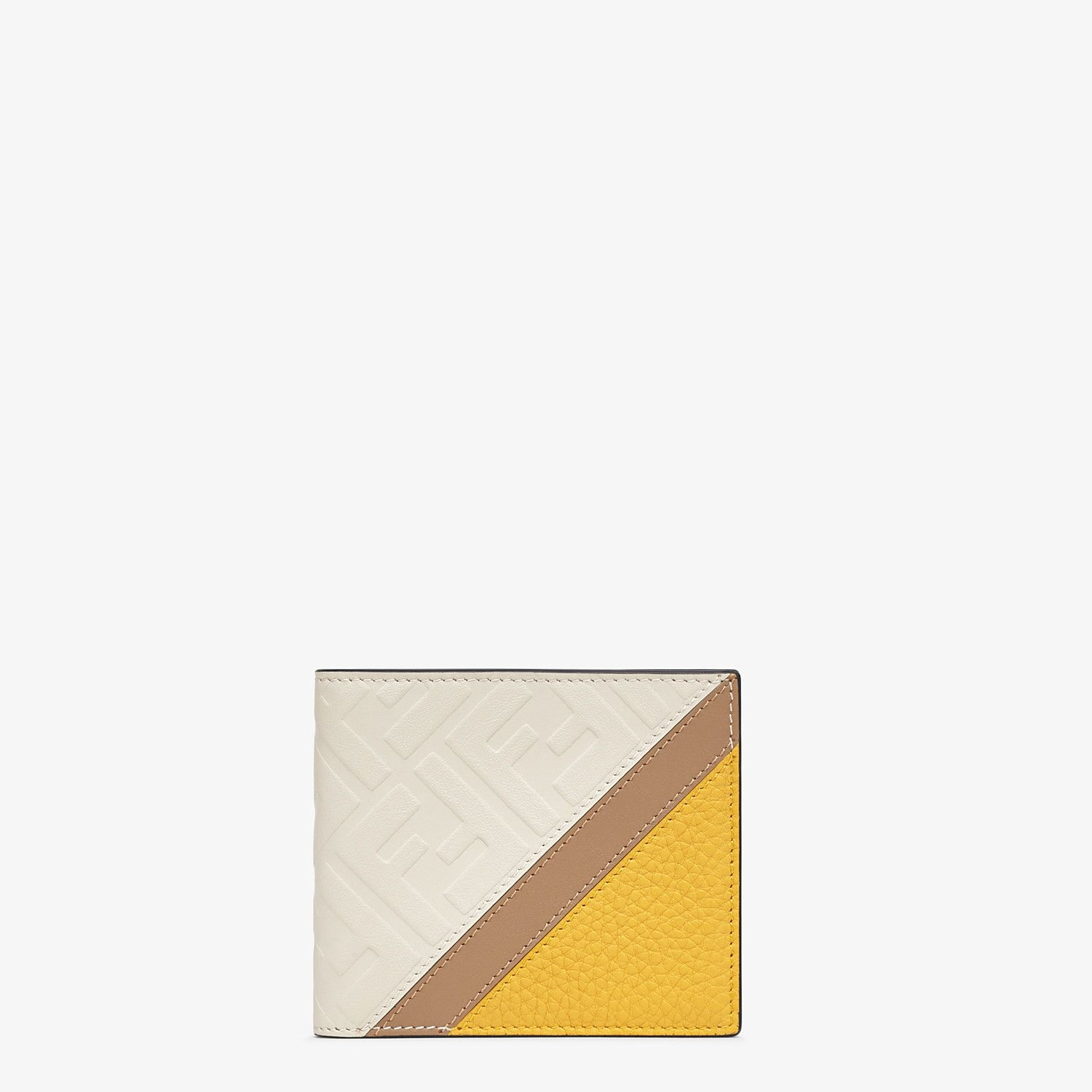 White leather bi-fold wallet - 1