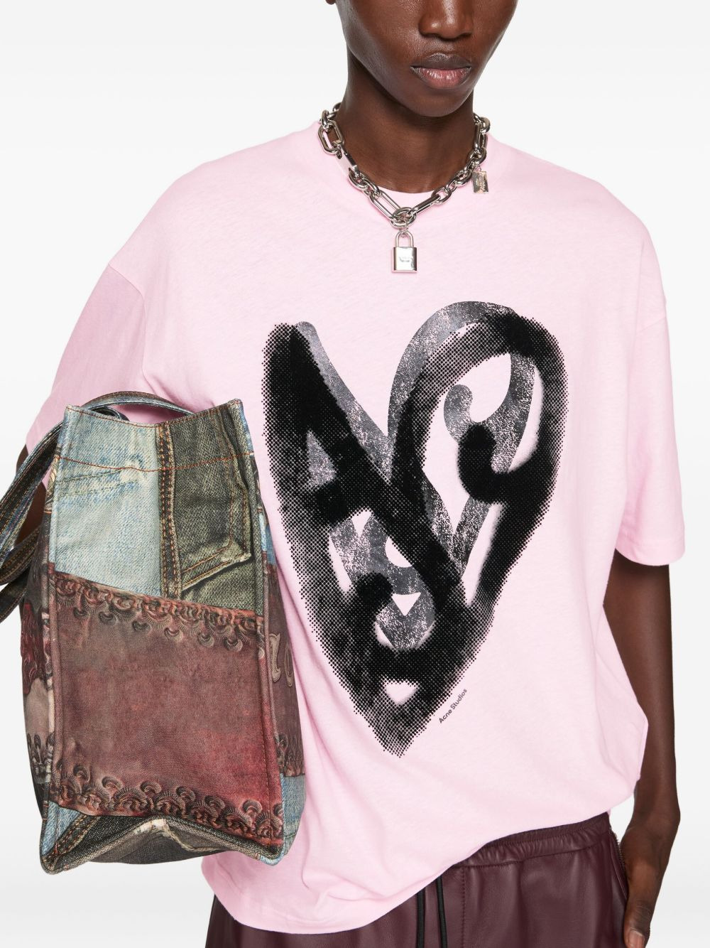 heart-print T-shirt - 5