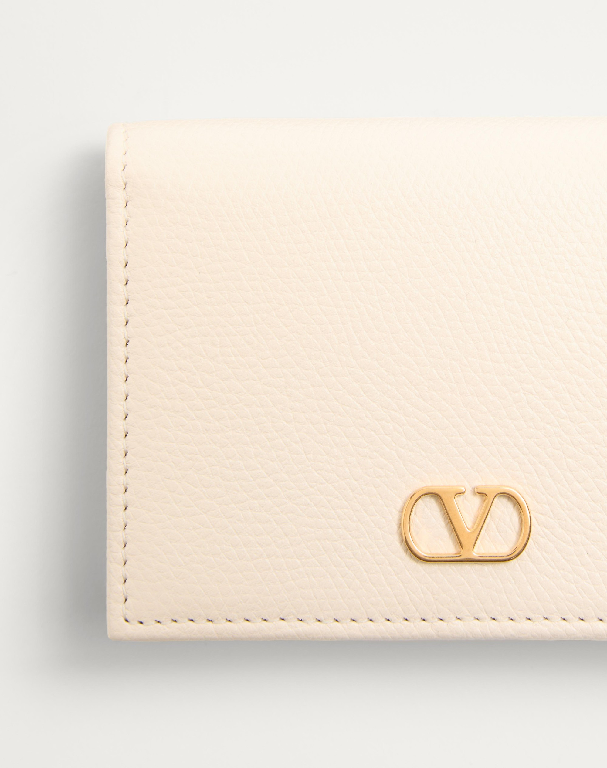 VLOGO SIGNATURE GRAINY CALFSKIN WALLET - 2
