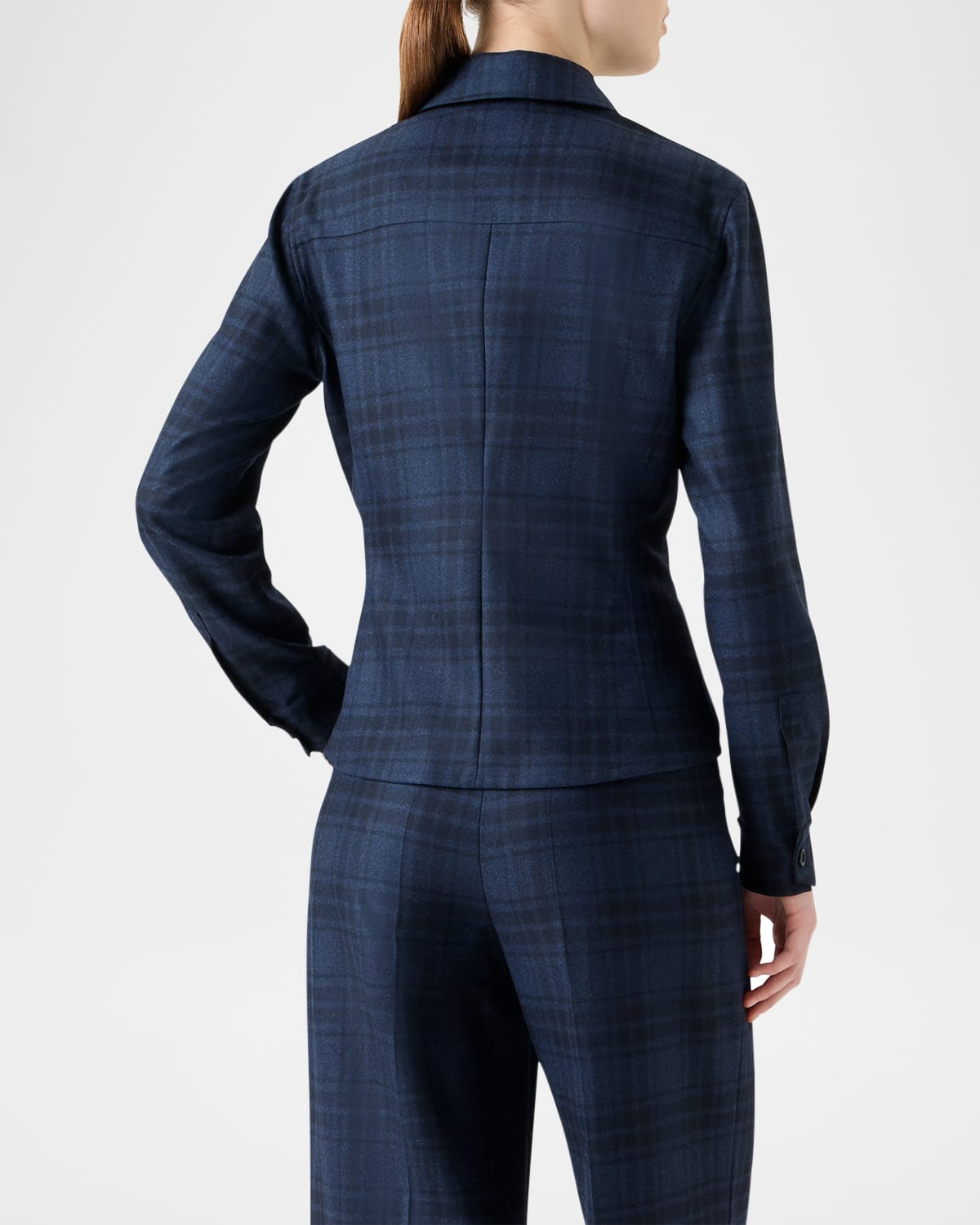 Long-Sleeve Check Flannel Shirt - 3