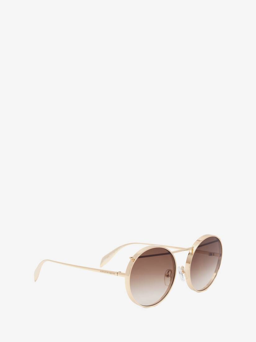 Metal Piercing Frame in Brown/gold - 3