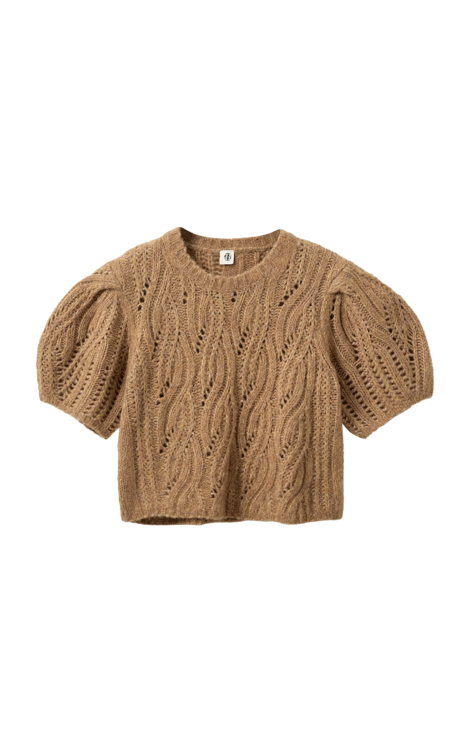 Valentina Cable-Knit Top khaki - 1