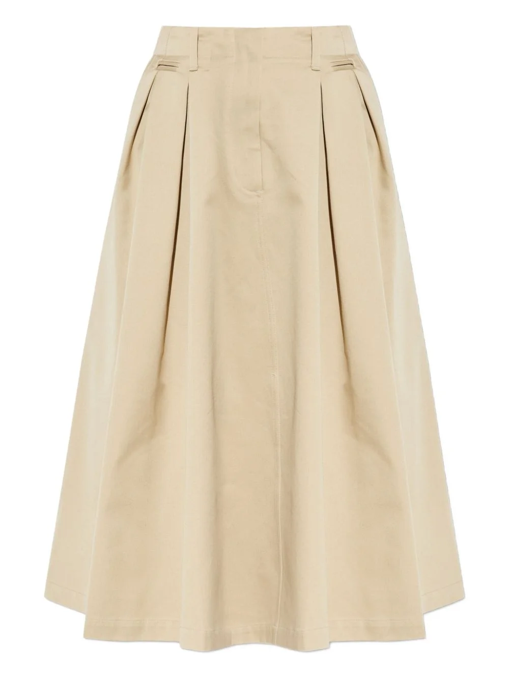 pleated midi A-line skirt - 1