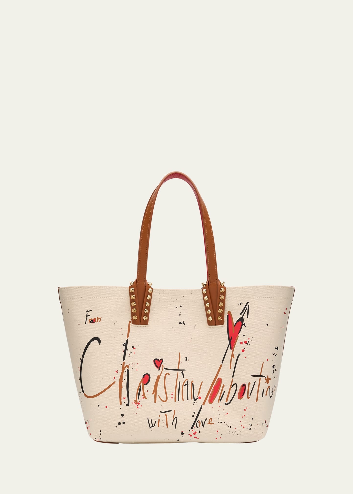 Cabata Small Beach Splash Logo Tote Bag - 1