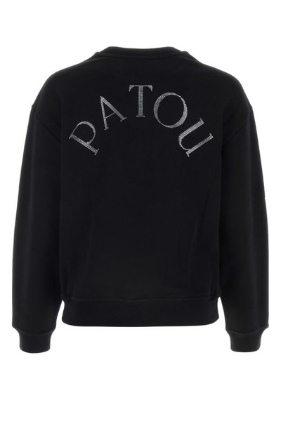 PATOU Black cotton sweatshirt outlook