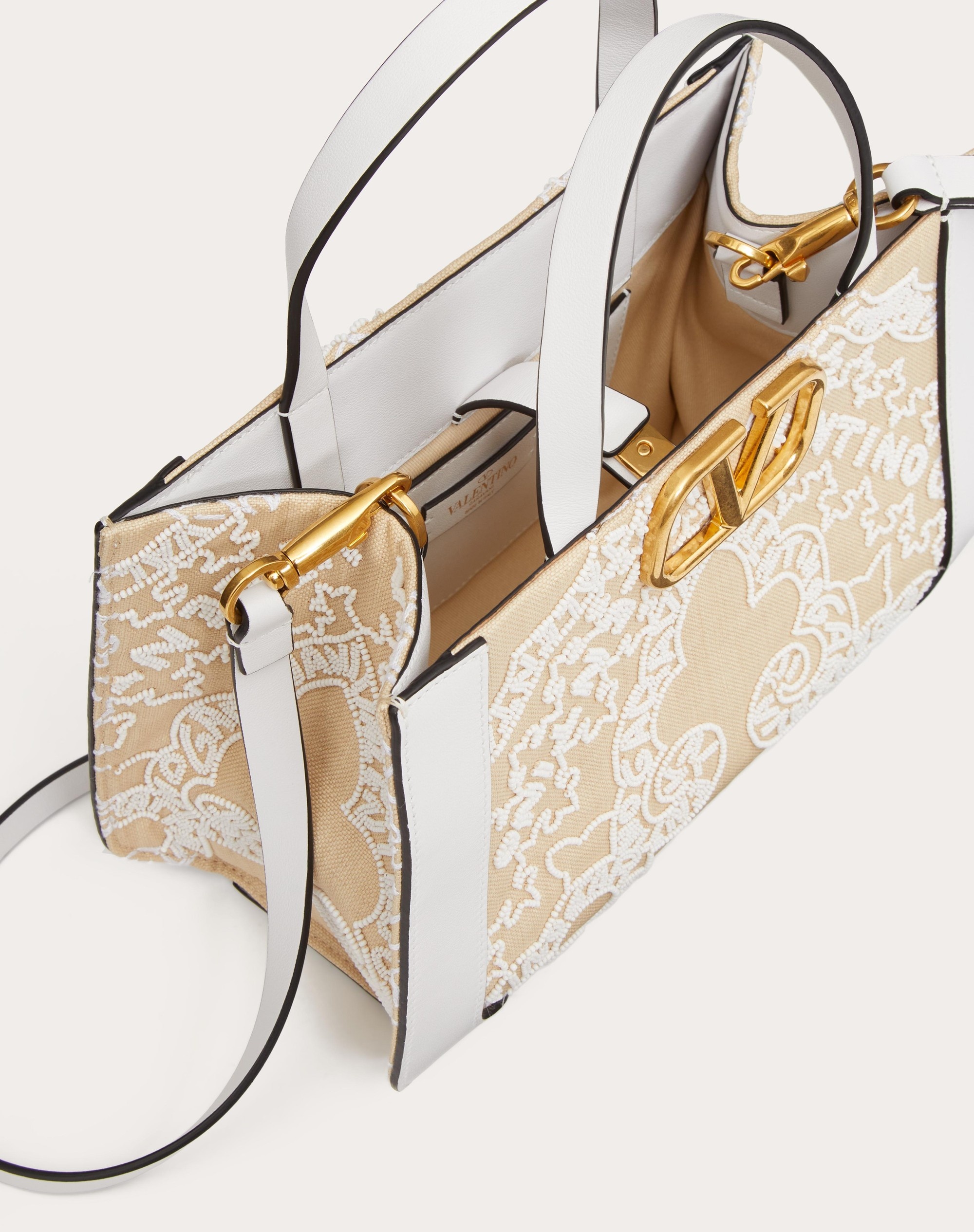 SMALL VLOGO SIGNATURE EMBROIDERED HANDBAG - 7