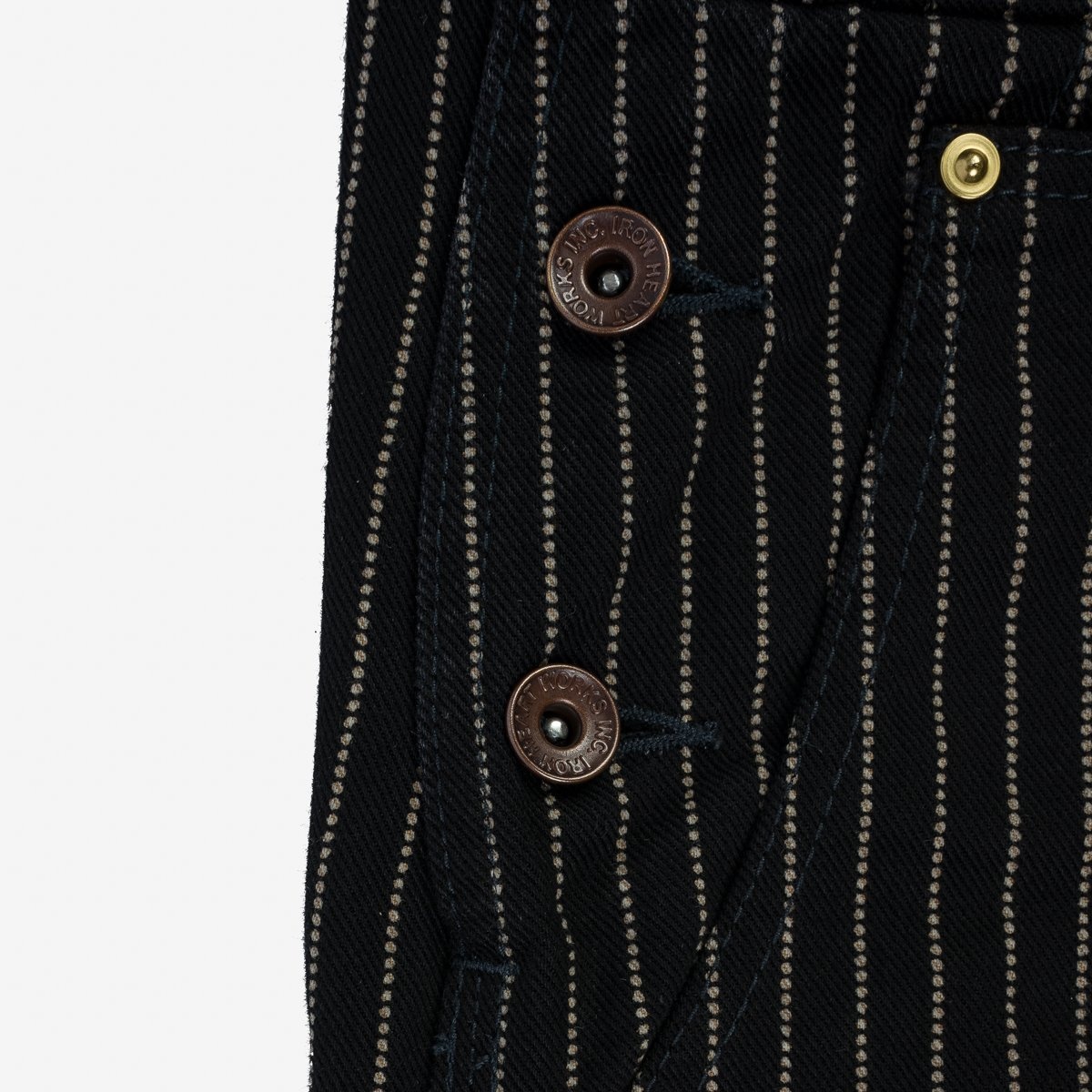IH-819-BLK 12oz Wabash Double Knee Overalls - Black - 9