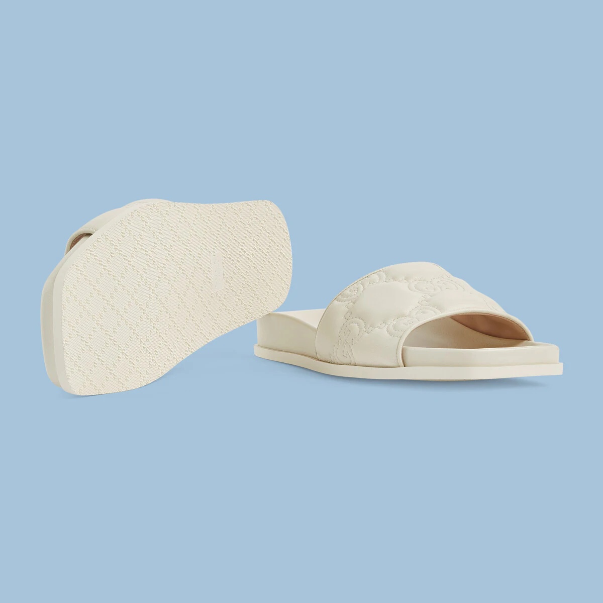 Women's GG matelassé slide sandal - 6
