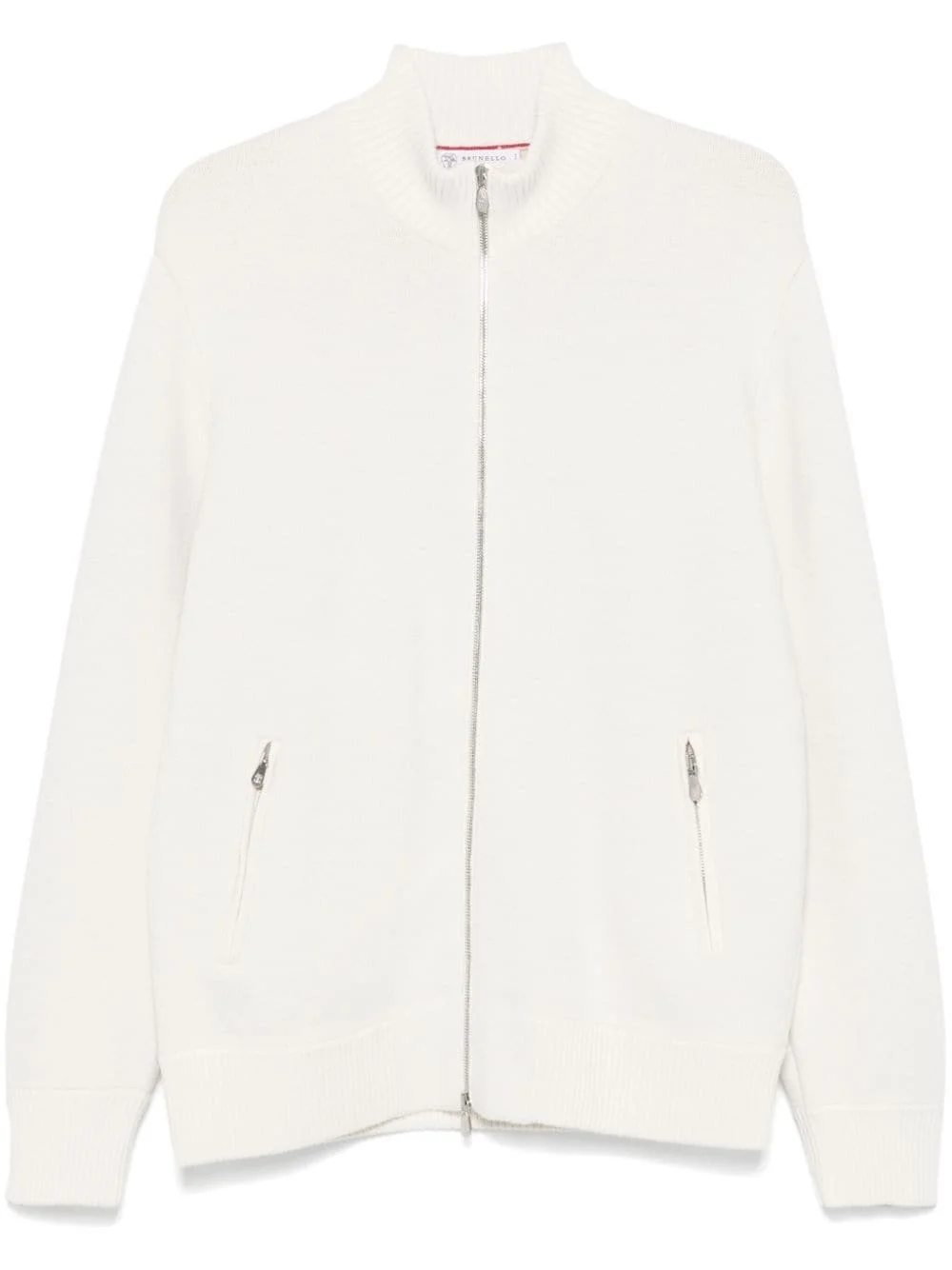 ribbed-knit cardigan - 1