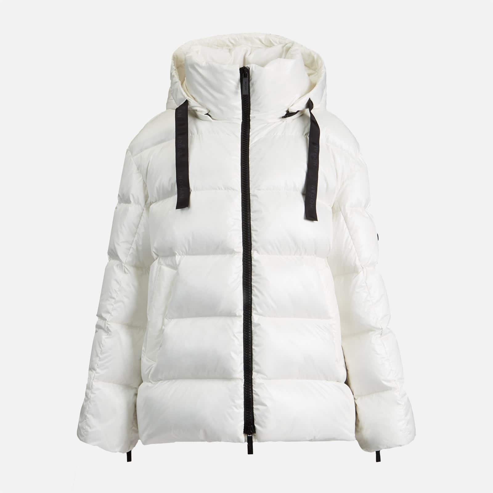 Hooded Down Jacket White - 1