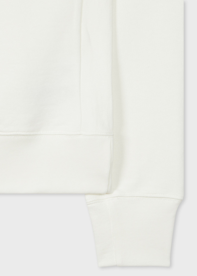 Paul Smith Ecru Organic Cotton 'Zebra' Badge Sweatshirt outlook