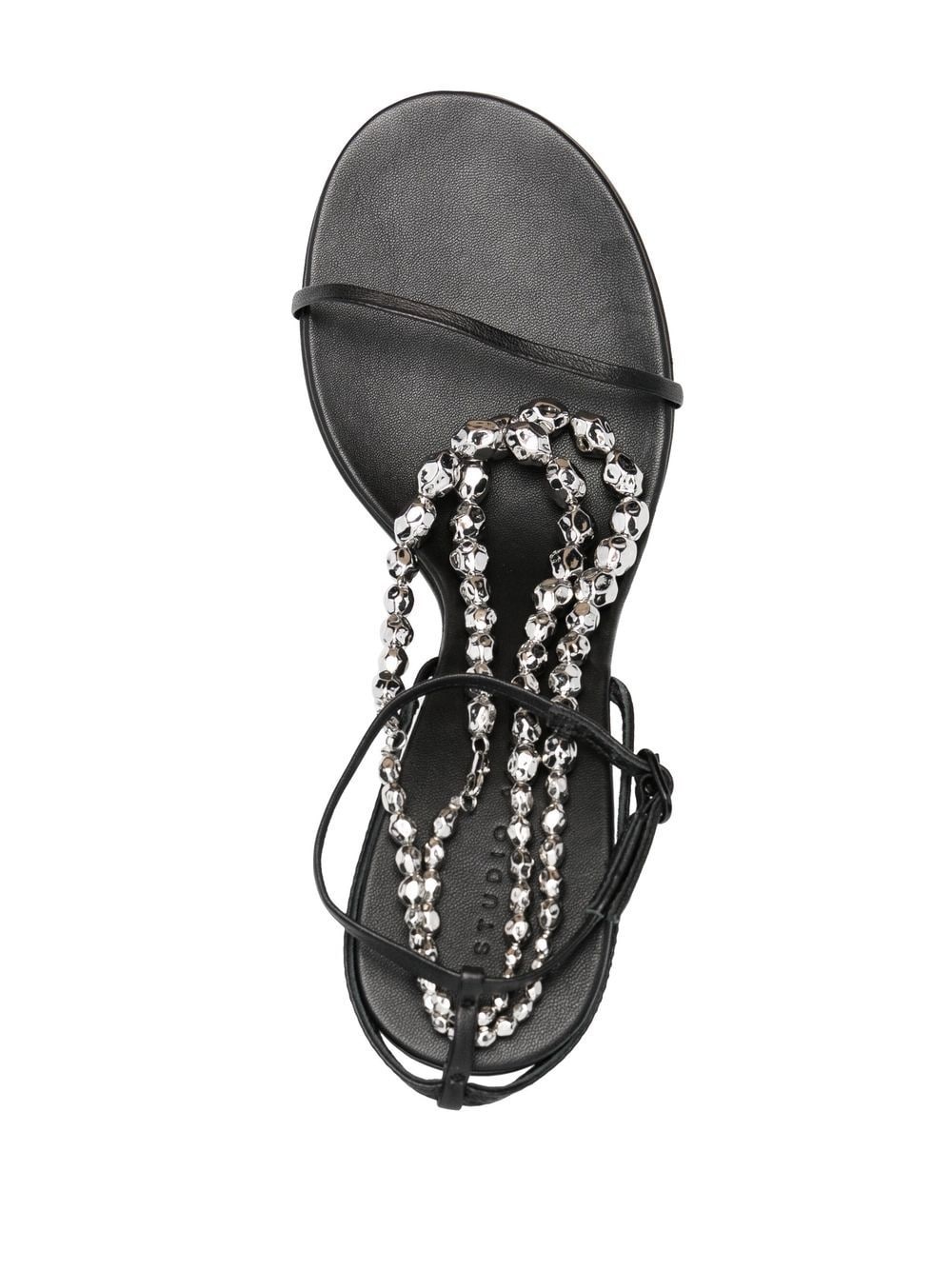 Trinket 100mm leather sandals - 4
