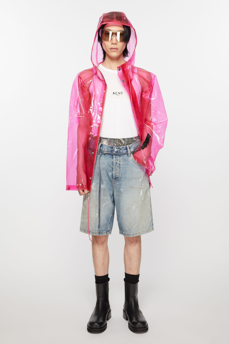 Acne Studios Loose fit denim shorts - Light blue outlook