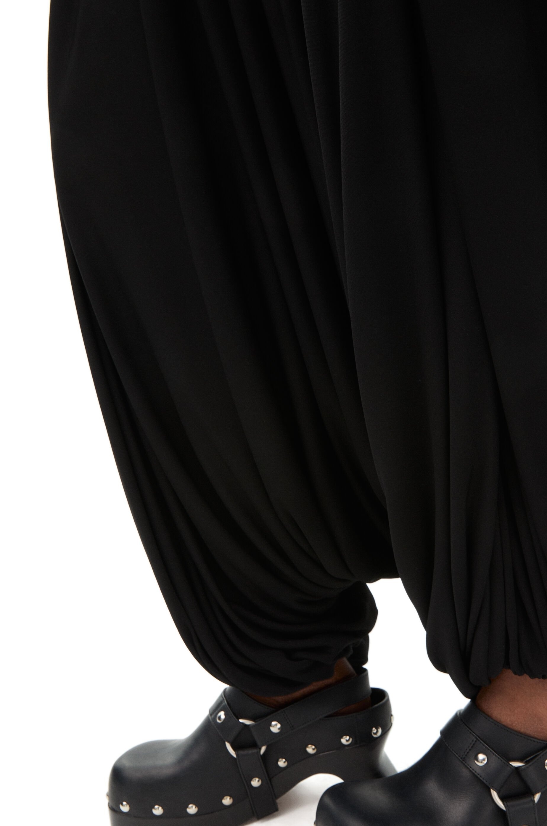 Draped trousers in viscose - 4