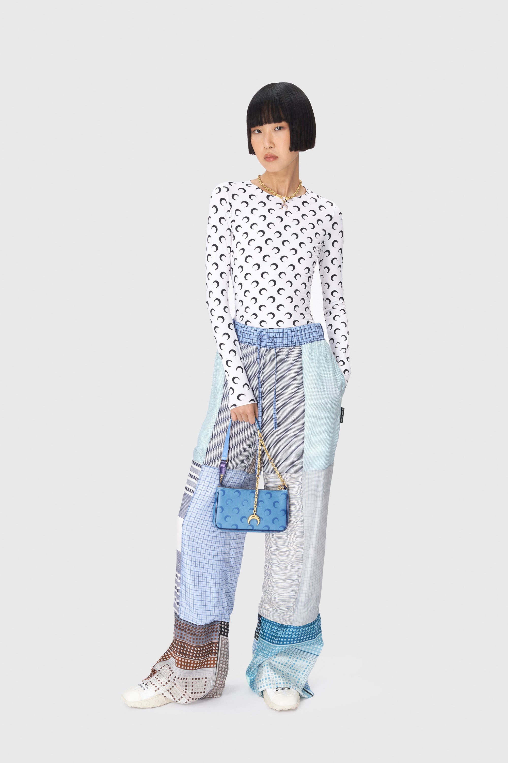 Regenerated Silk Scarves Drawstring Trousers - 5