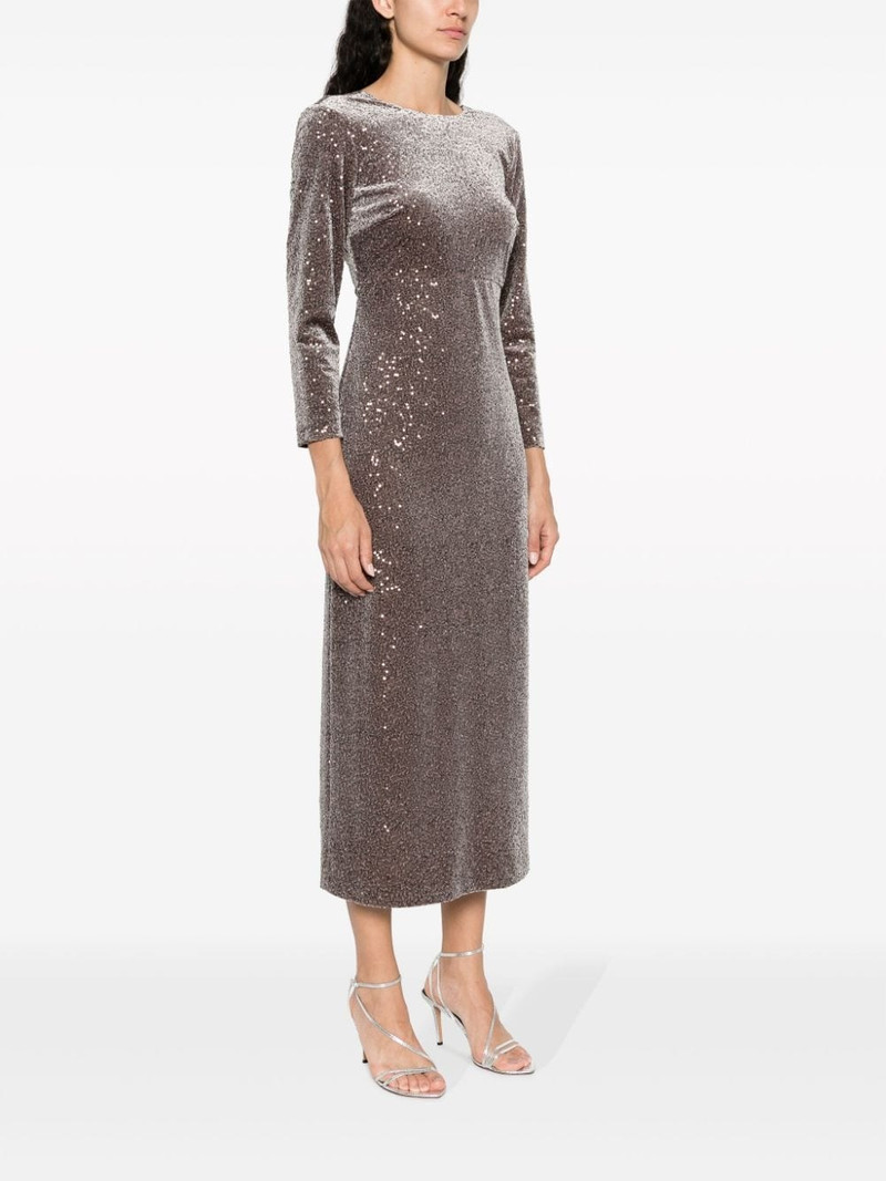 sequin-embellished velvet midi dress 3