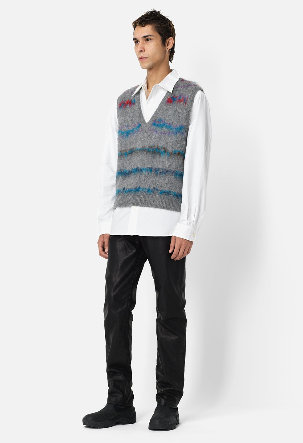 MOHAIR JACQUARD VEST - 4
